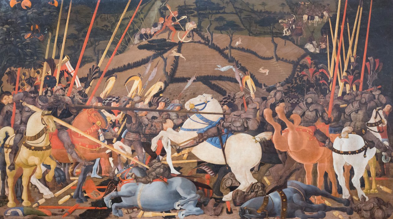 Bitwa pod San Romano autorstwa Paolo Uccello