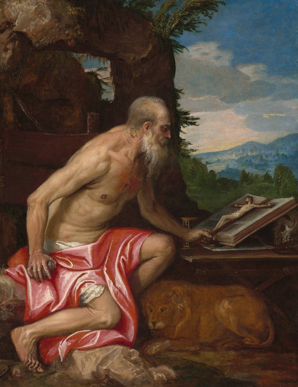 Święty Hieronim na pustkowiu, c. 15751585. autorstwa Paolo Veronese