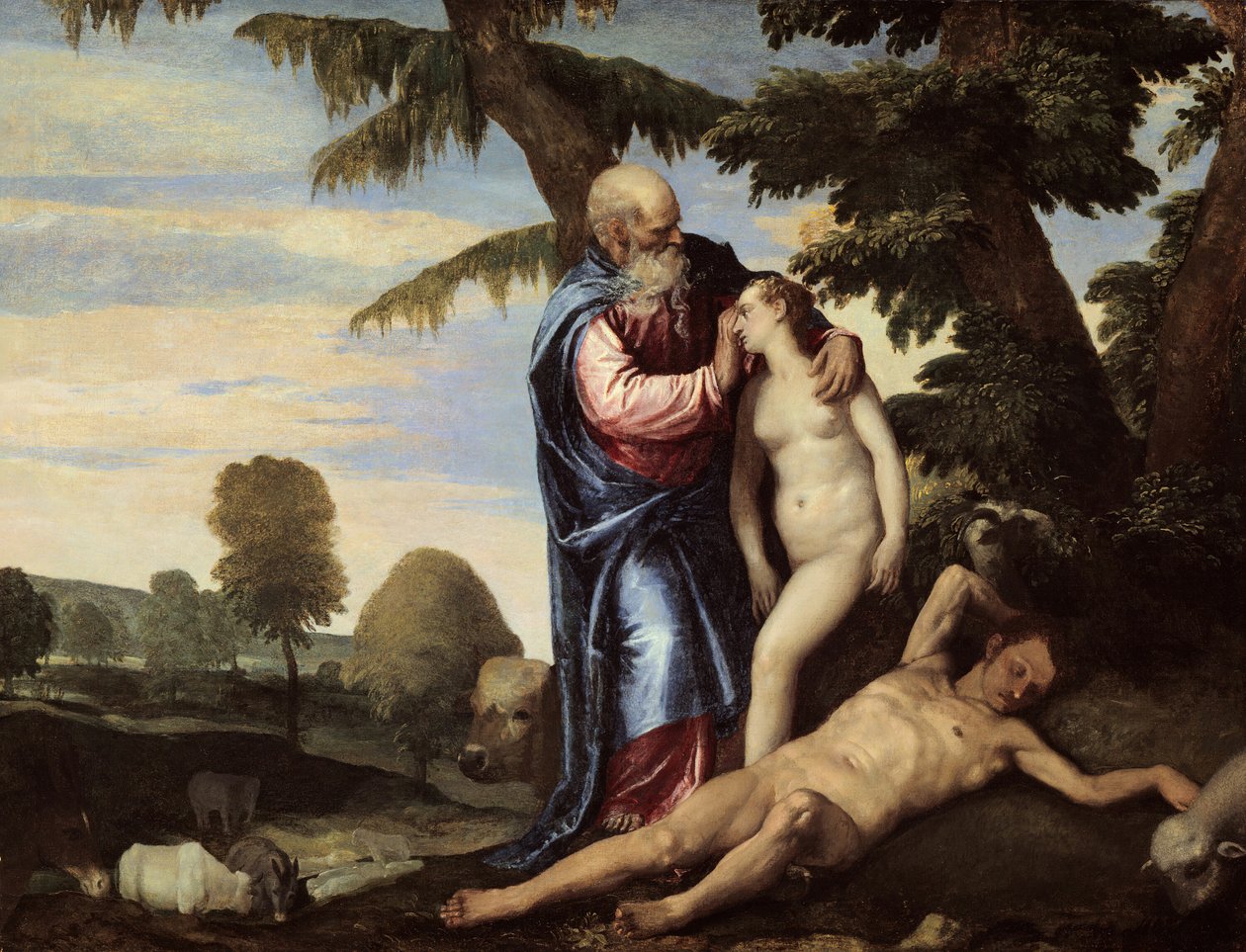 Stworzenie Ewy, 157080. autorstwa Paolo Veronese