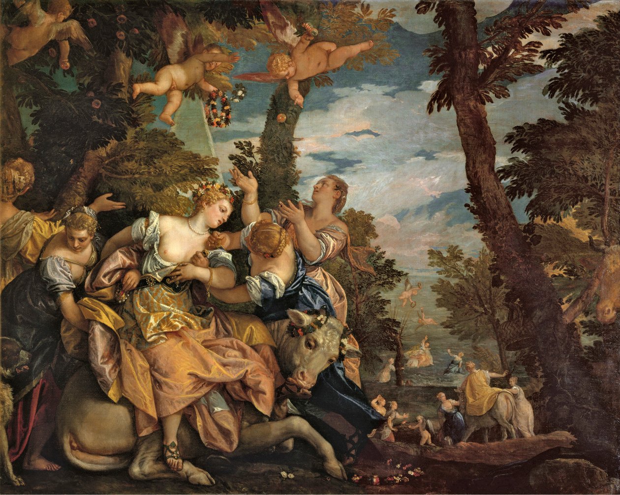 Gwałt Europy, ok. 1574. autorstwa Paolo Veronese
