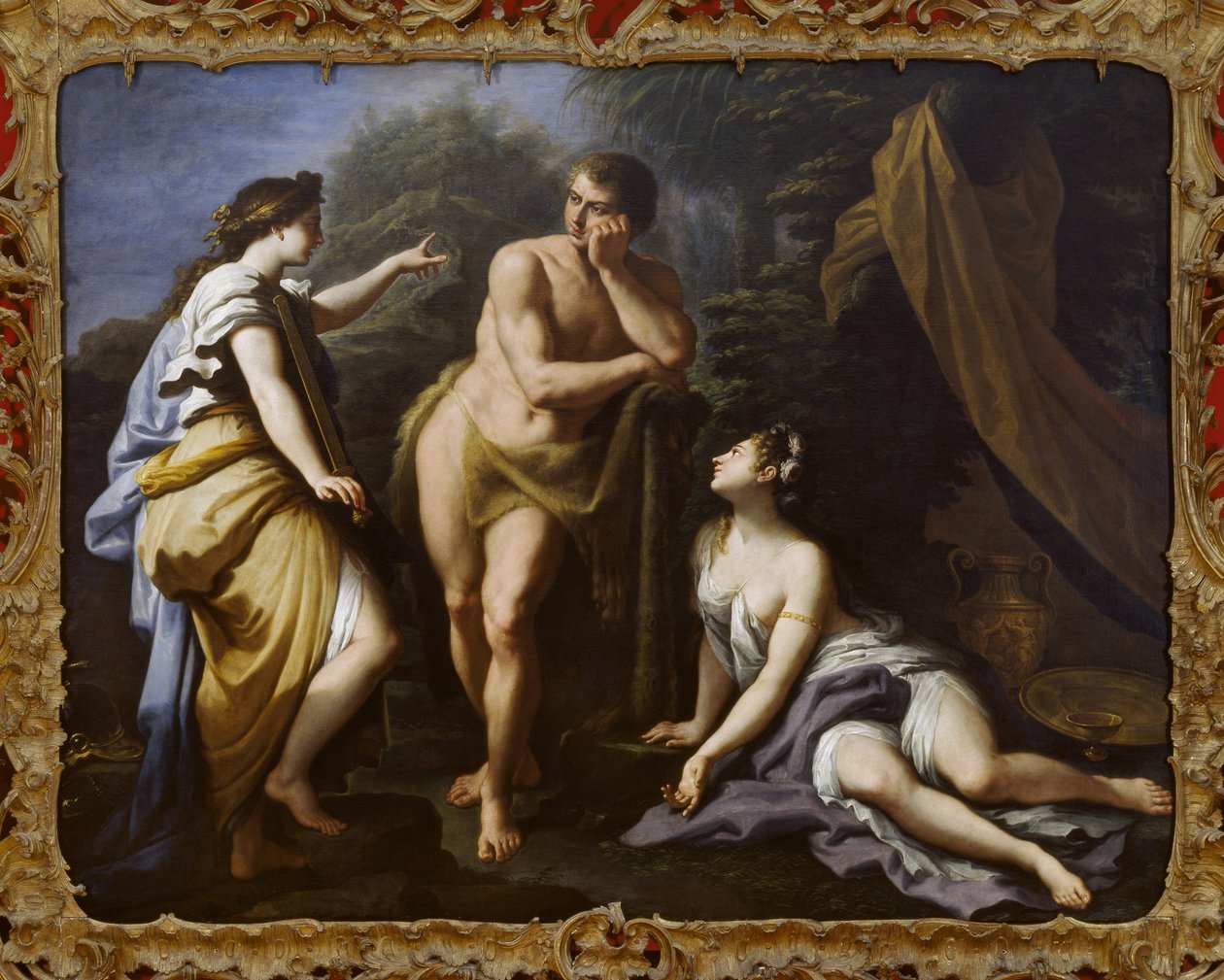 Wybór Herkulesa, 1712 autorstwa Paolo di Matteis