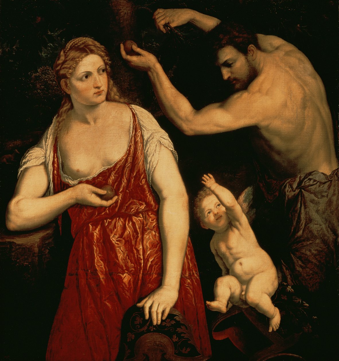 Wenus i Mars, 1550s autorstwa Paris Bordone