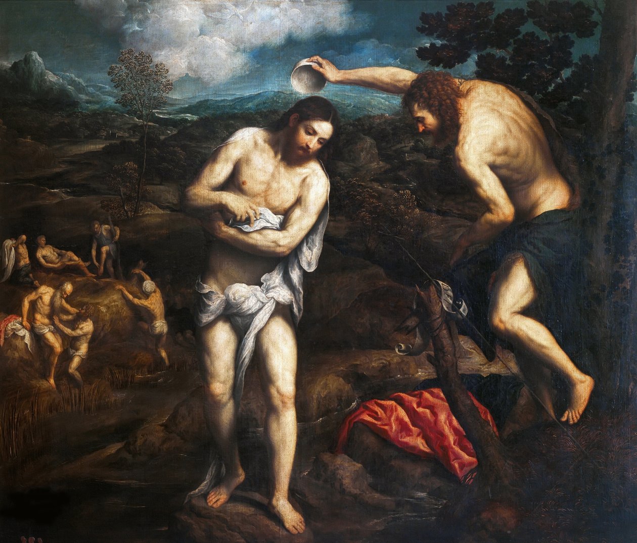 Chrzest Chrystusa, 1548-1551. autorstwa Paris Bordone