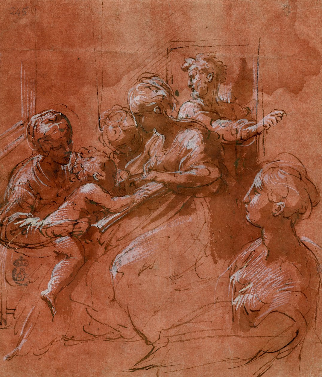 Mistyczne wesele św. Katarzyny. autorstwa Parmigianino