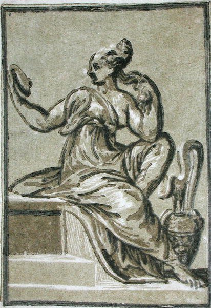 Roztropność anonimowego artysty (drzeworyt) autorstwa Parmigianino 