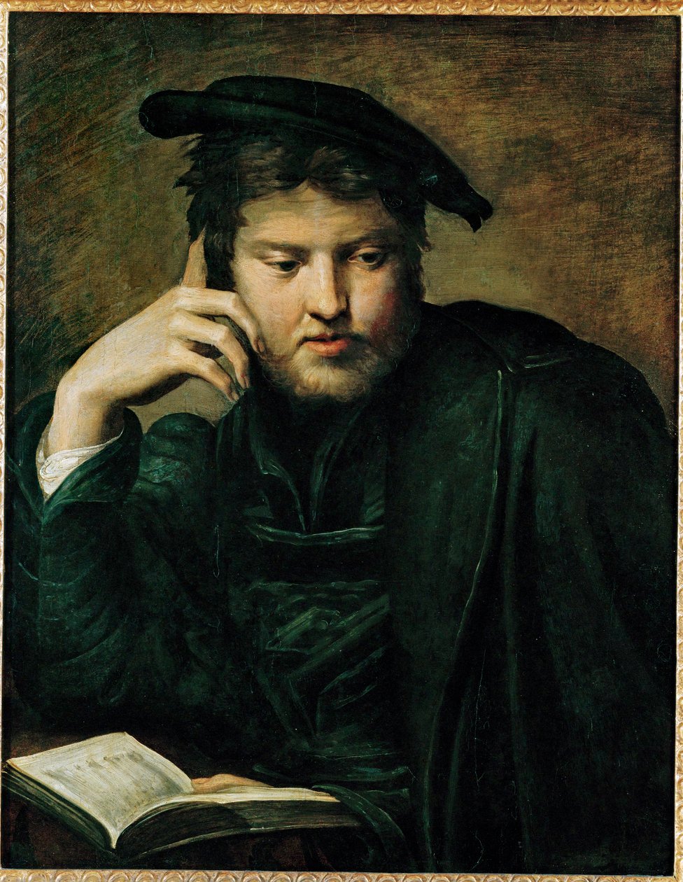 Mężczyzna z książką, wczesne prace ... autorstwa Parmigianino (1503 40)