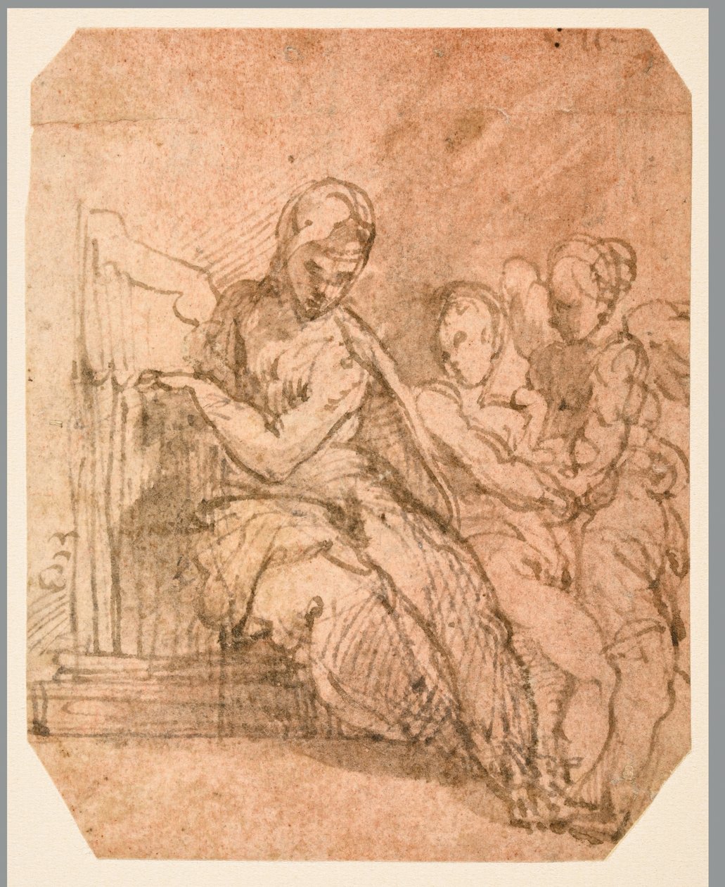 Św. Cecylia (po prawej) autorstwa Parmigianino