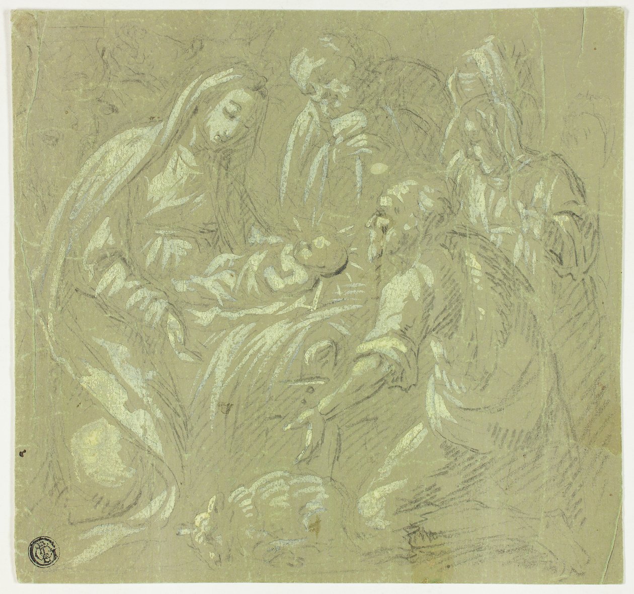 Adoracja pasterzy autorstwa Parmigianino