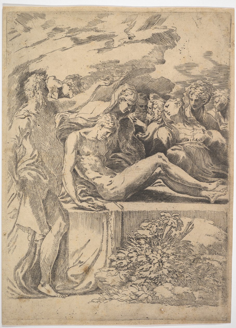 Złożenie do grobu. autorstwa Parmigianino