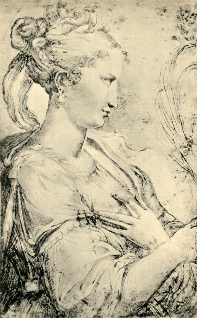 Studium św. Katarzyny, ok. 1530-1540, 1943. autorstwa Parmigianino