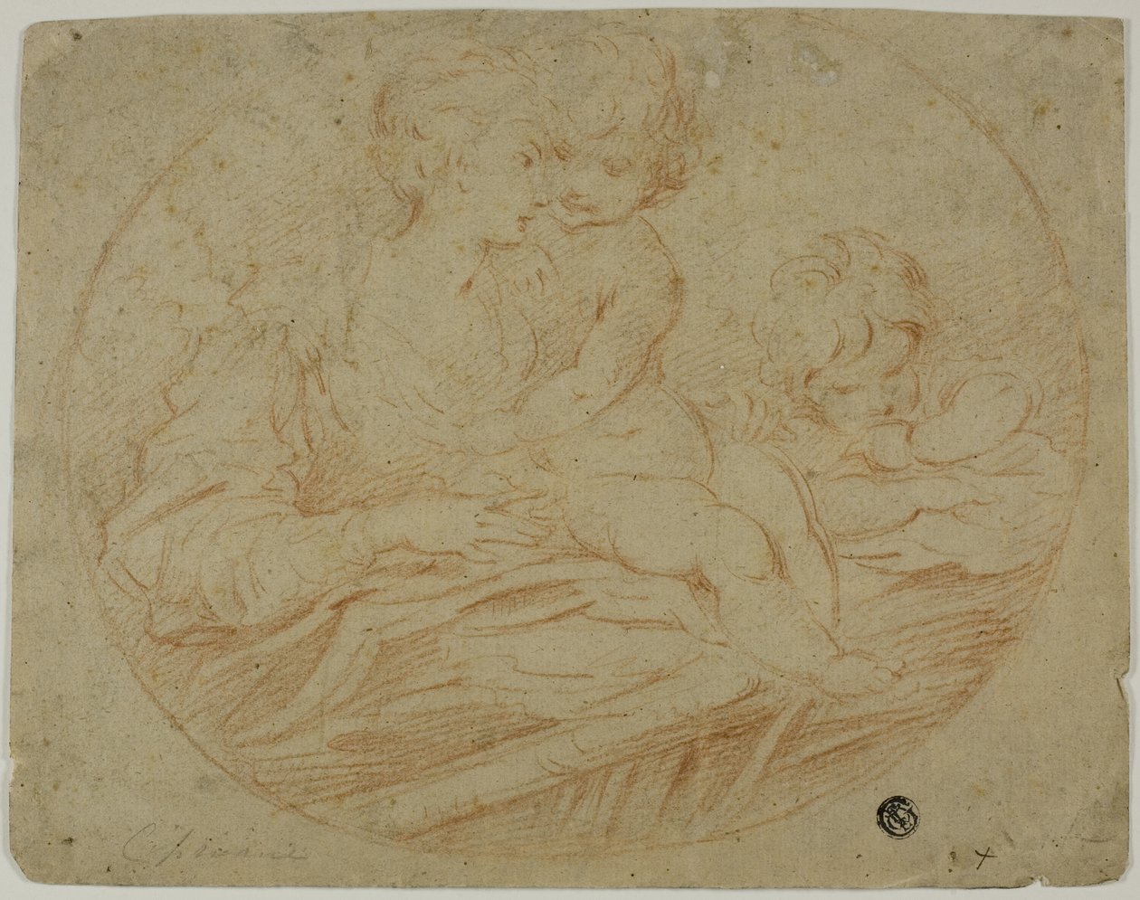 Kobieta i dwoje dzieci autorstwa Parmigianino