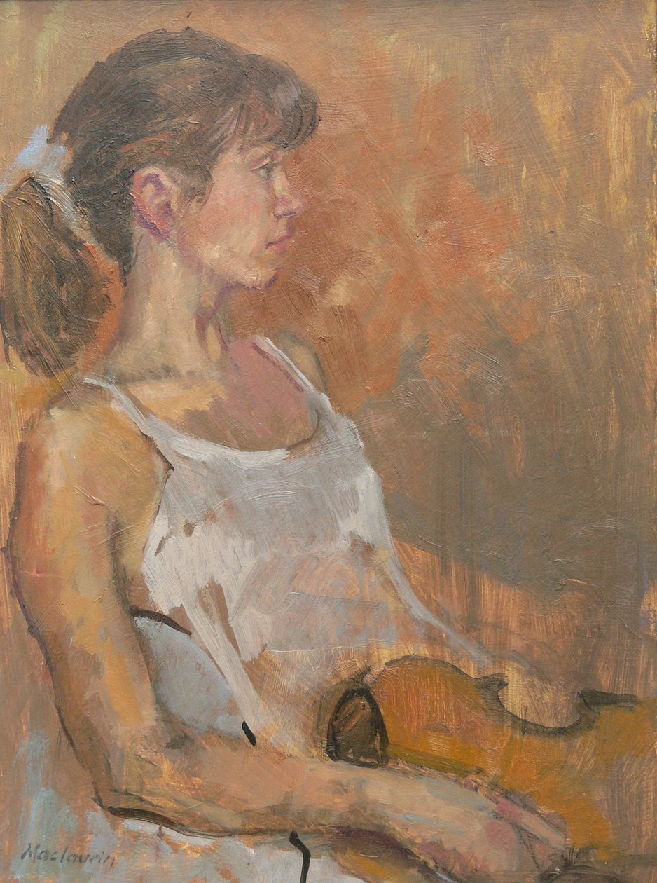 Dziewczyna ze skrzypcami, 2007 autorstwa Pat Maclaurin