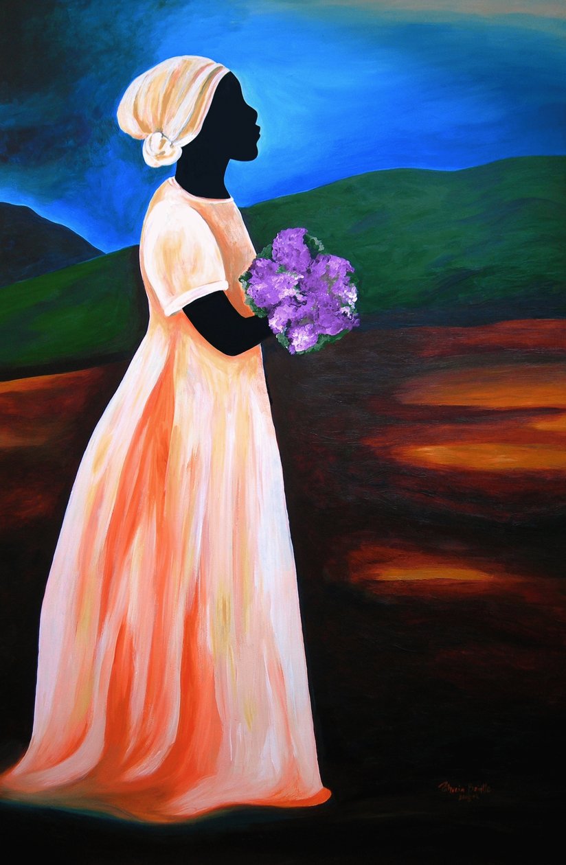 Loraine, 2008 (akryl na masonicie) autorstwa Patricia Brintle