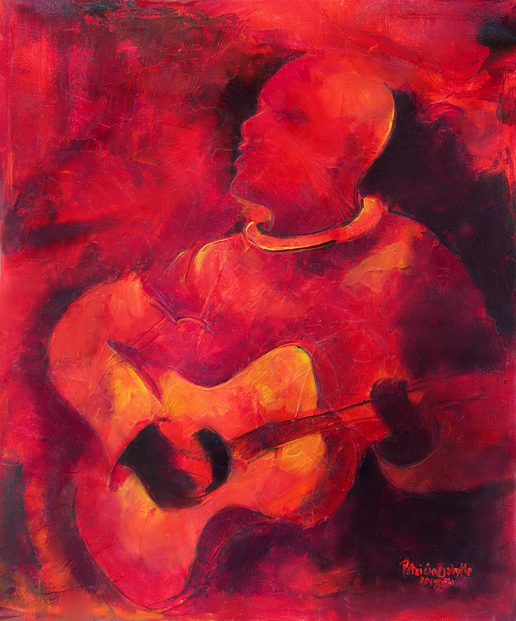 Musical Ambiance, 2009, (akryl na płótnie) autorstwa Patricia Brintle