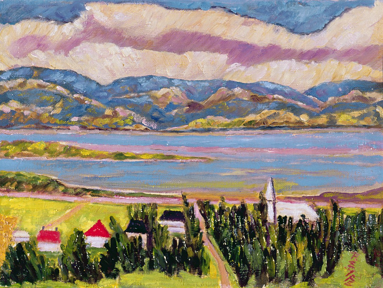 St. Germain, Quebec (olej na lnie) autorstwa Patricia Contemporary Artist Eyre