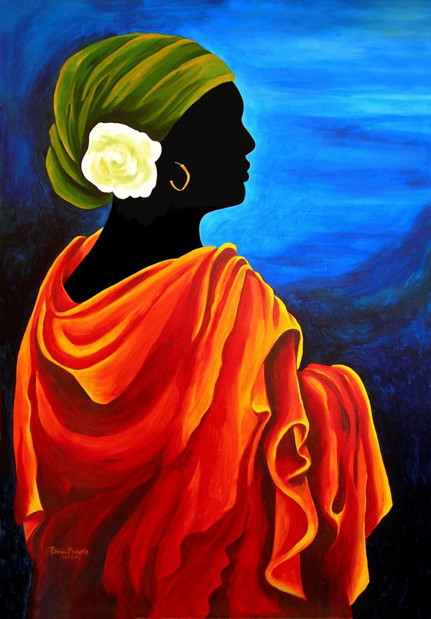 Kamelia, 2008 (akryl na masonicie) autorstwa Patricia Brintle