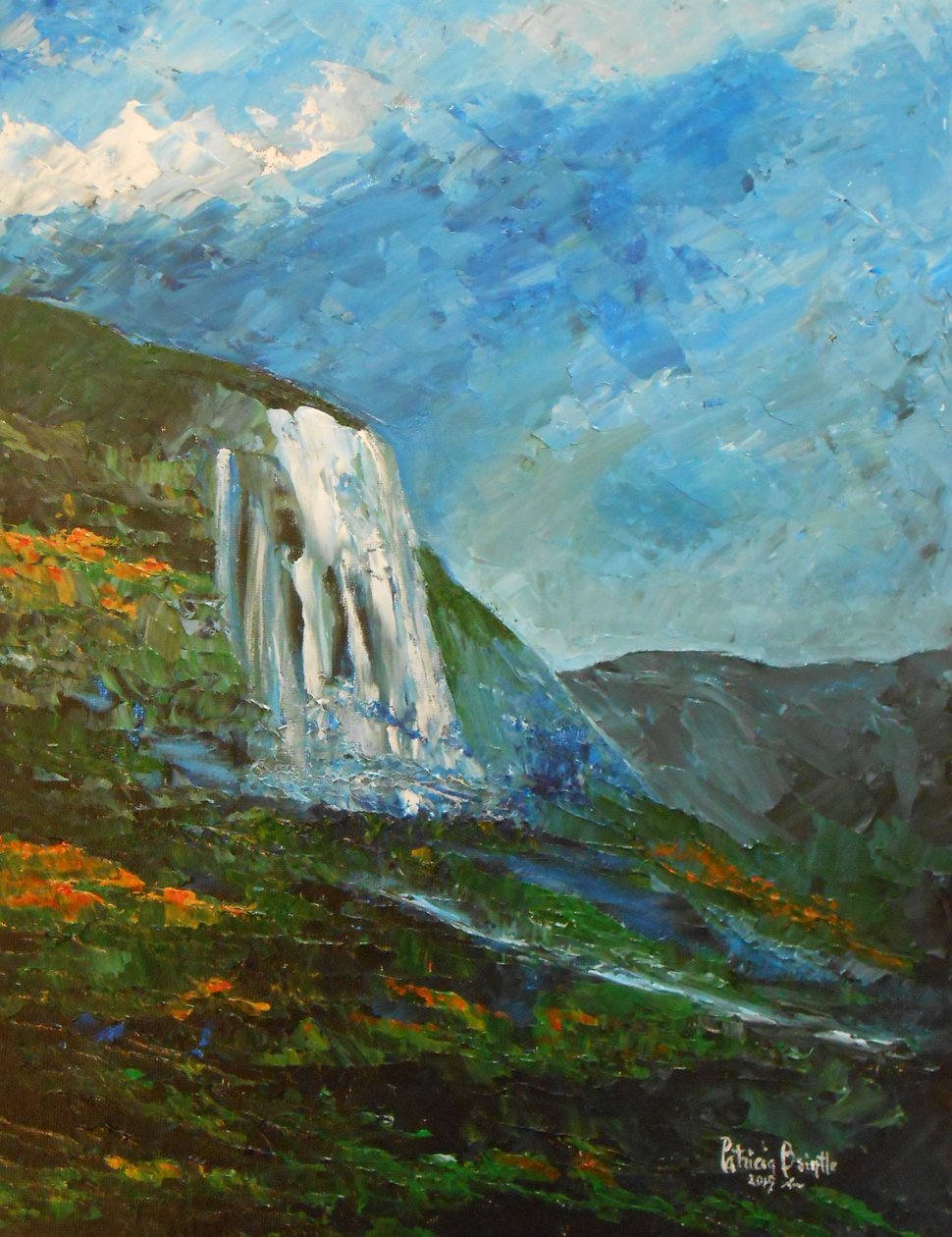 Caskad home, 2015 (akryl na płycie artystycznej) autorstwa Patricia Brintle