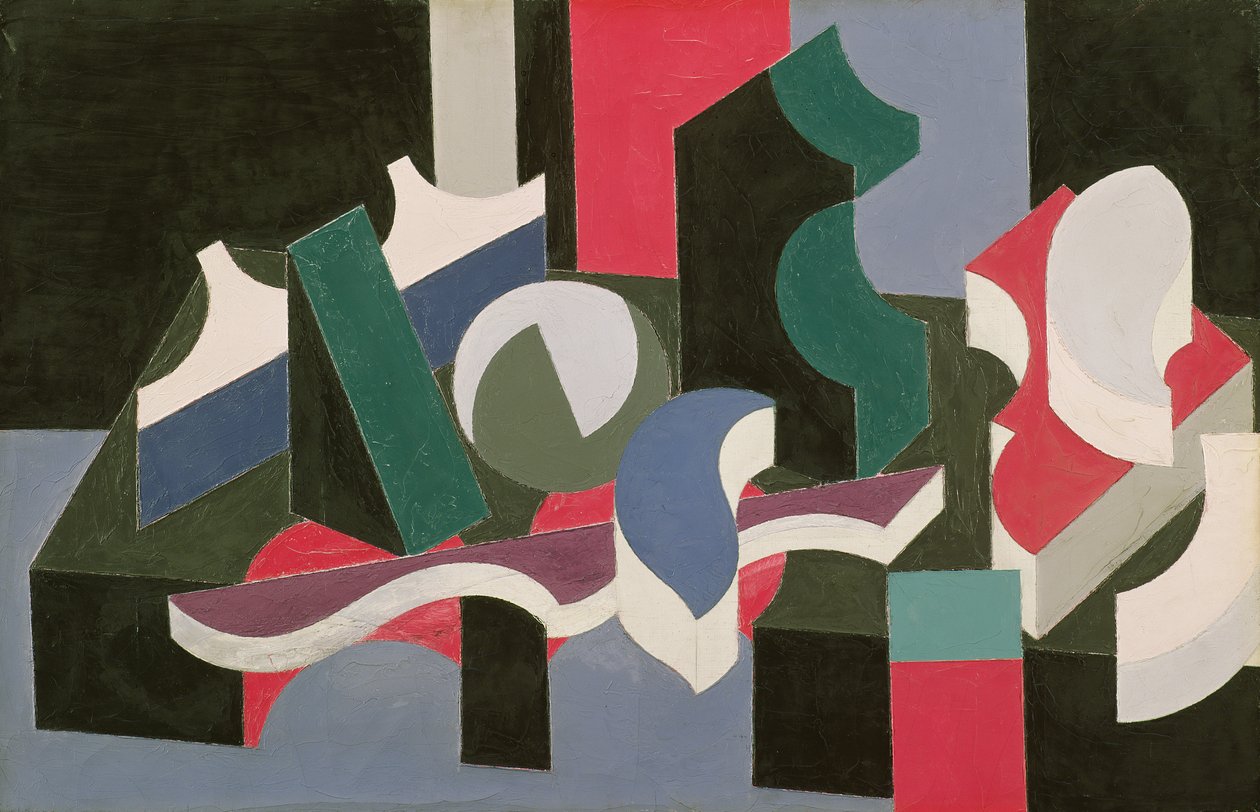 Formy, 1919-20 (olej i ołówek na płótnie) autorstwa Patrick Henry Bruce