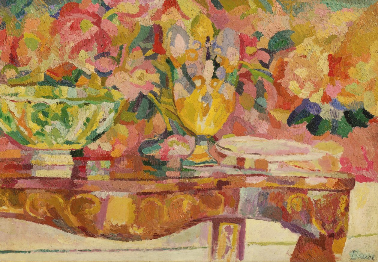 Gobelin i konsola, 1912 autorstwa Patrick Henry Bruce