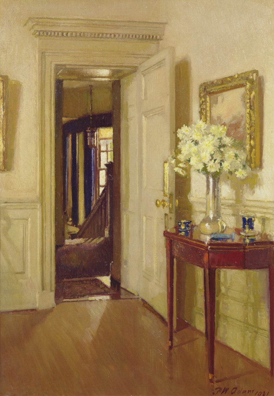 Wnętrze, Gribdae, 1921 autorstwa Patrick William Adam
