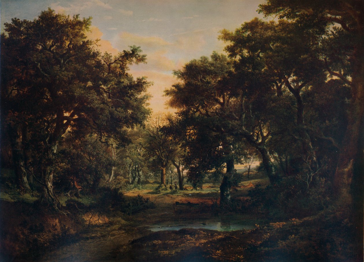 Skraj lasu, c1824 autorstwa Patrick Nasmyth