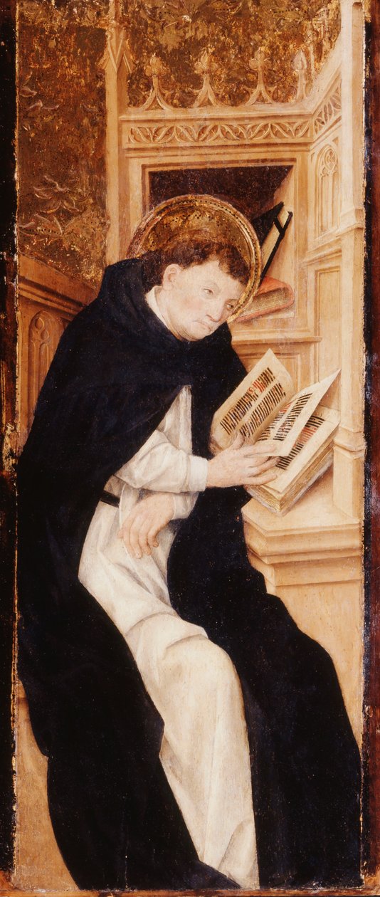Mnich Augustyn czytający Anthiphonary autorstwa Pau Vergos