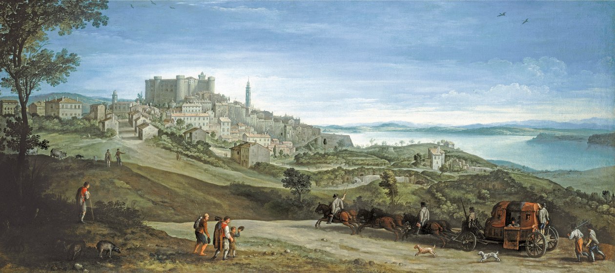 Widok na Bracciano autorstwa Paul Brill