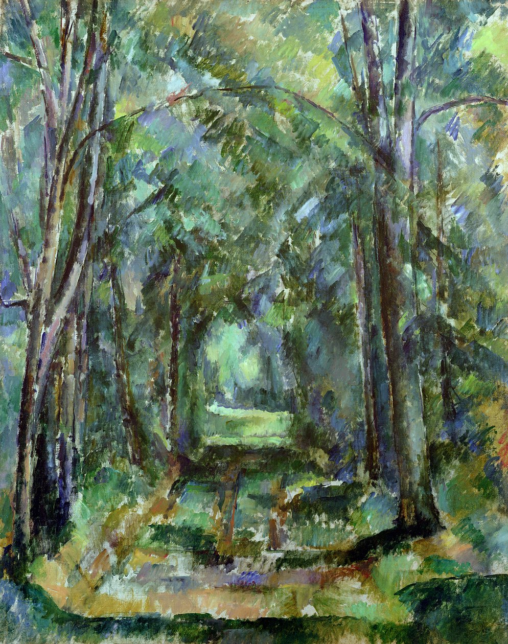 Aleja w Chantilly, 1888 autorstwa Paul Cézanne