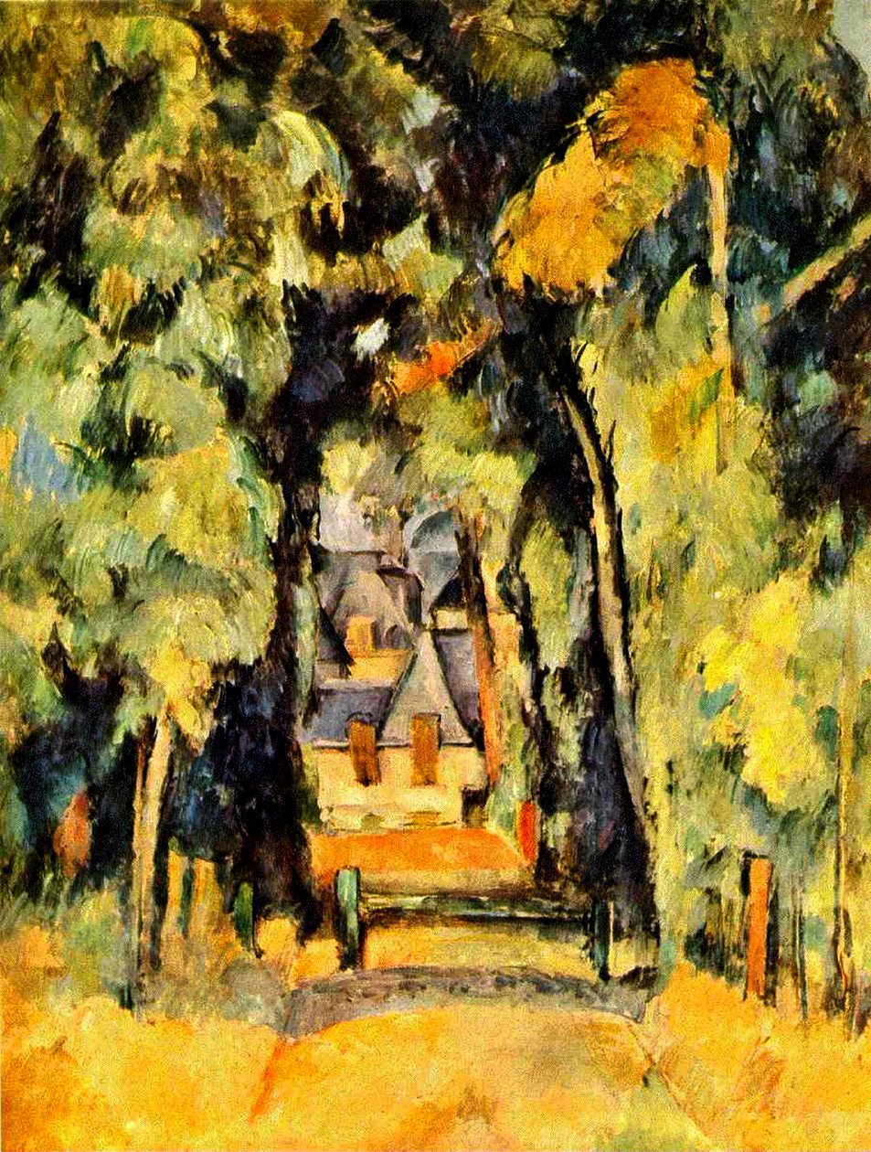 Droga w Chantilly, 1888 autorstwa Paul Cézanne