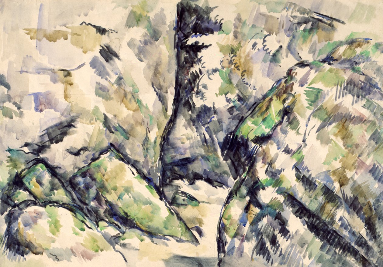 Skalista ścieżka autorstwa Paul Cézanne