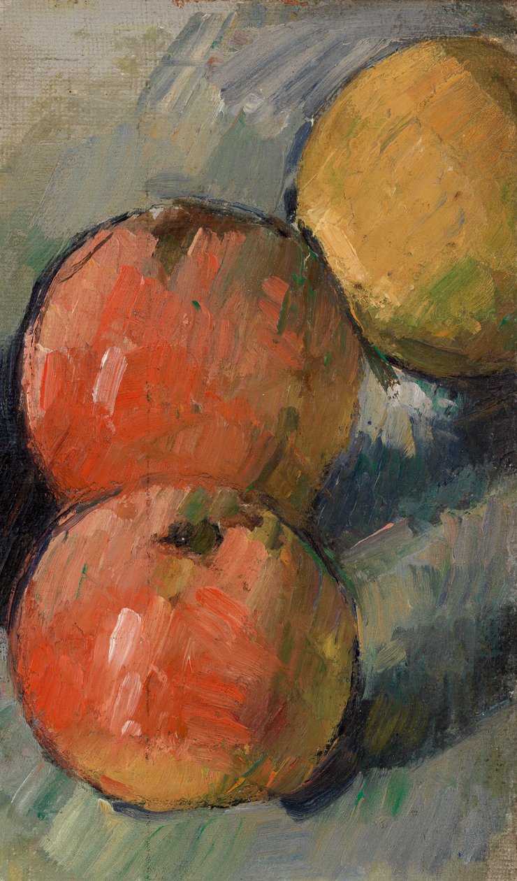 Trzy jabłka, 1878-79 autorstwa Paul Cézanne