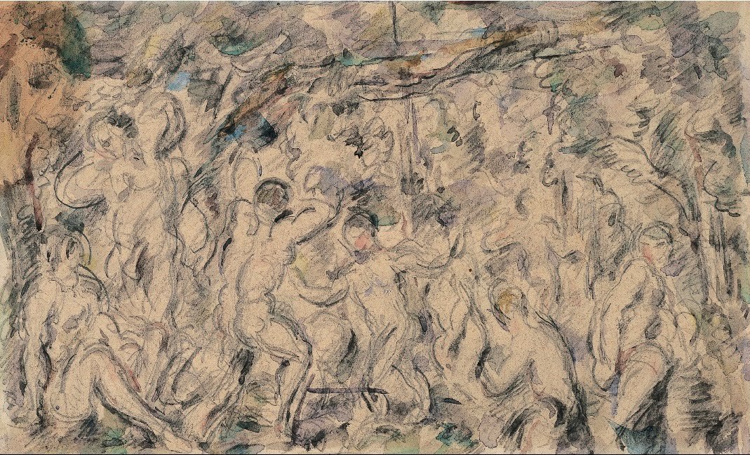 Kąpiących się autorstwa Paul Cézanne