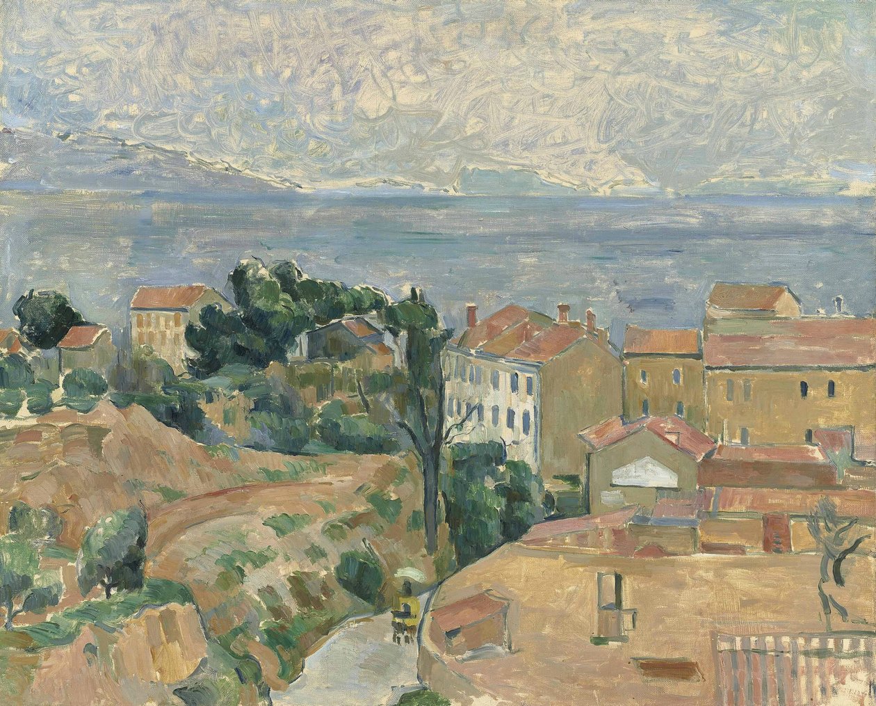 Widok LEstaque (obszar w pobliżu Marsylii) autorstwa Paul Cézanne