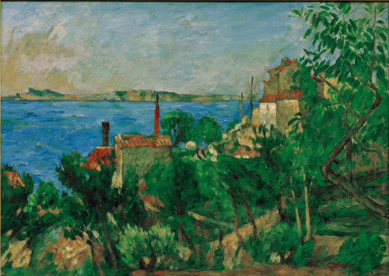 Morze w Estaque autorstwa Paul Cézanne