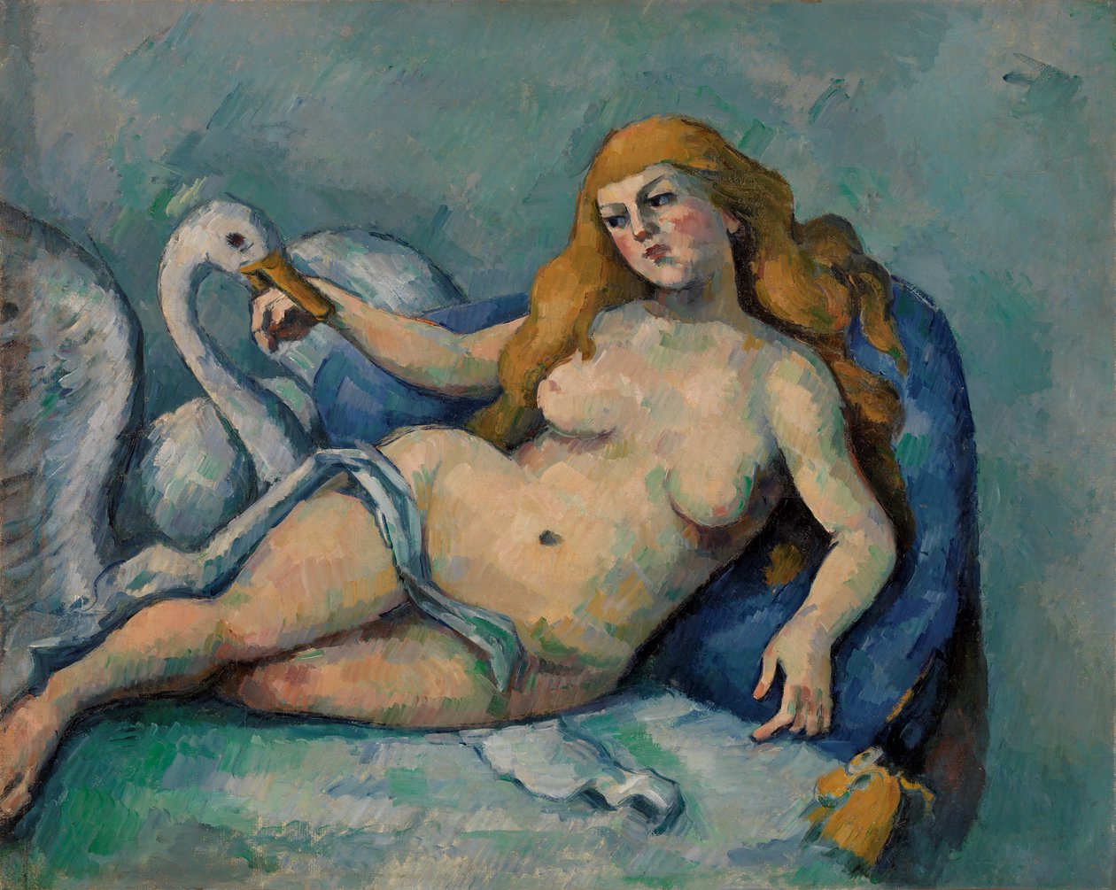 Leda i łabędź autorstwa Paul Cézanne