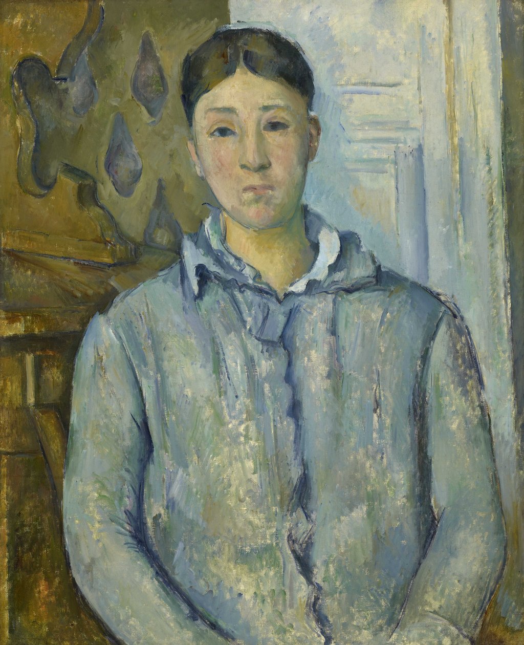 Madame Cézanne w kolorze niebieskim autorstwa Paul Cézanne