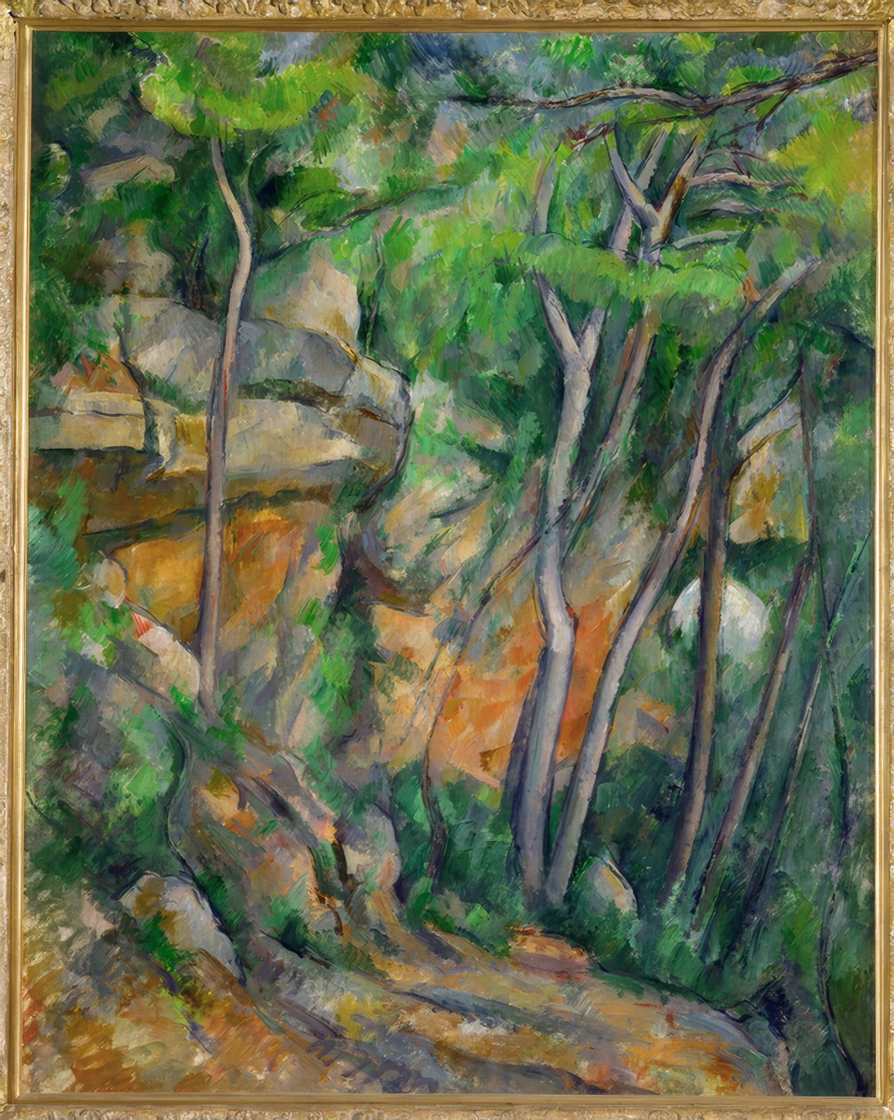 P.Cézanne, Im Park des Château Noir autorstwa Paul Cézanne