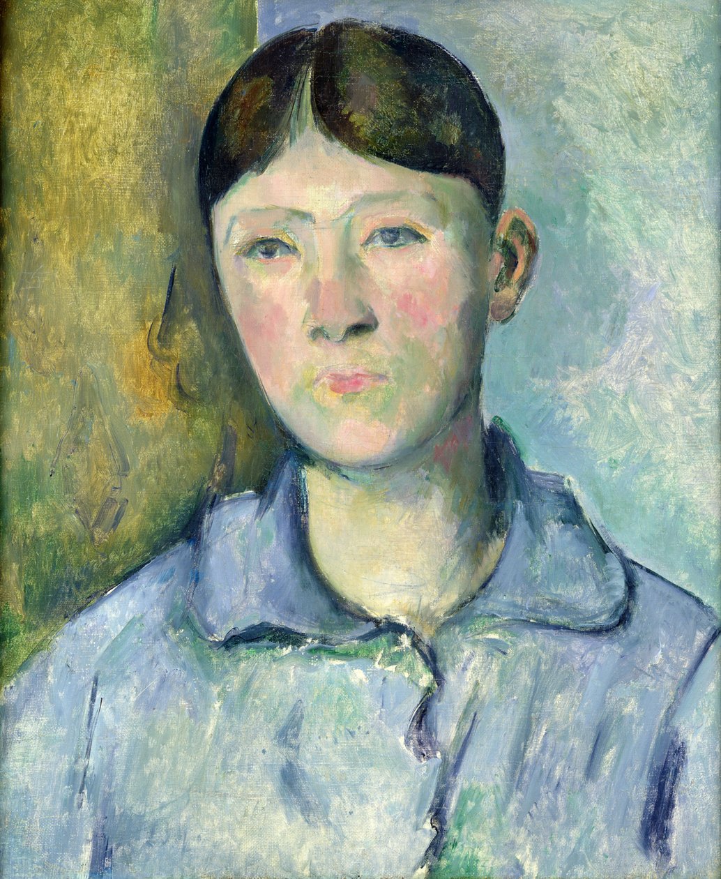 Portret Madame Cezanne, 1885-90 autorstwa Paul Cézanne