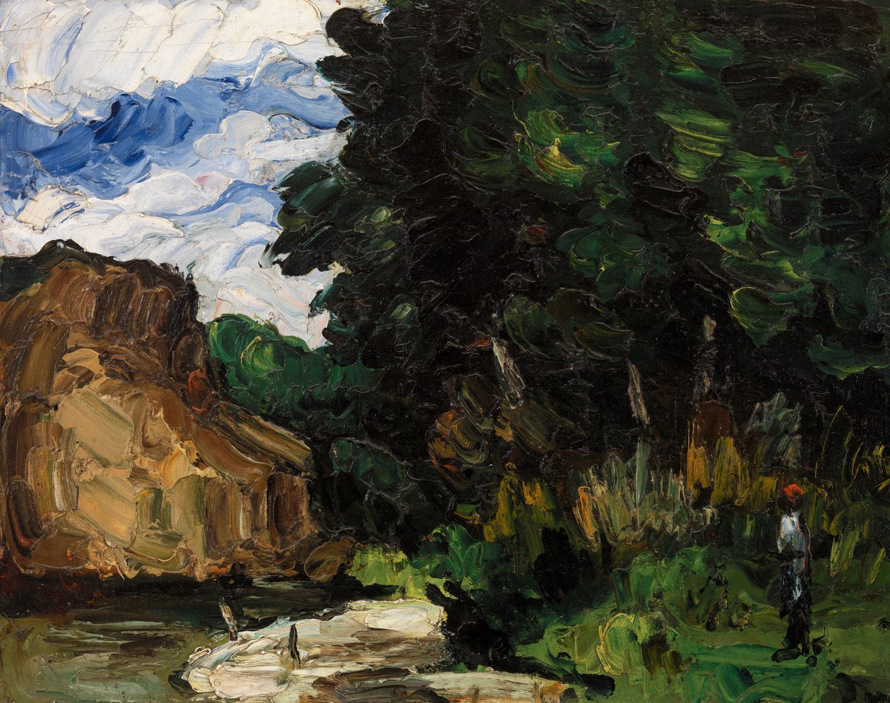 Zakole rzeki, c.1865 autorstwa Paul Cézanne