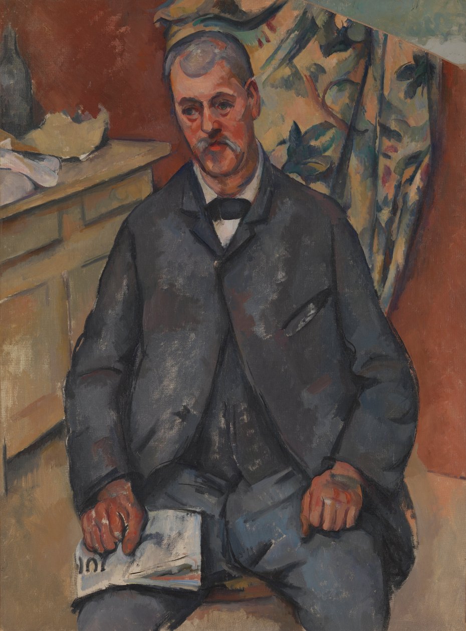 Siedzący mężczyzna autorstwa Paul Cézanne