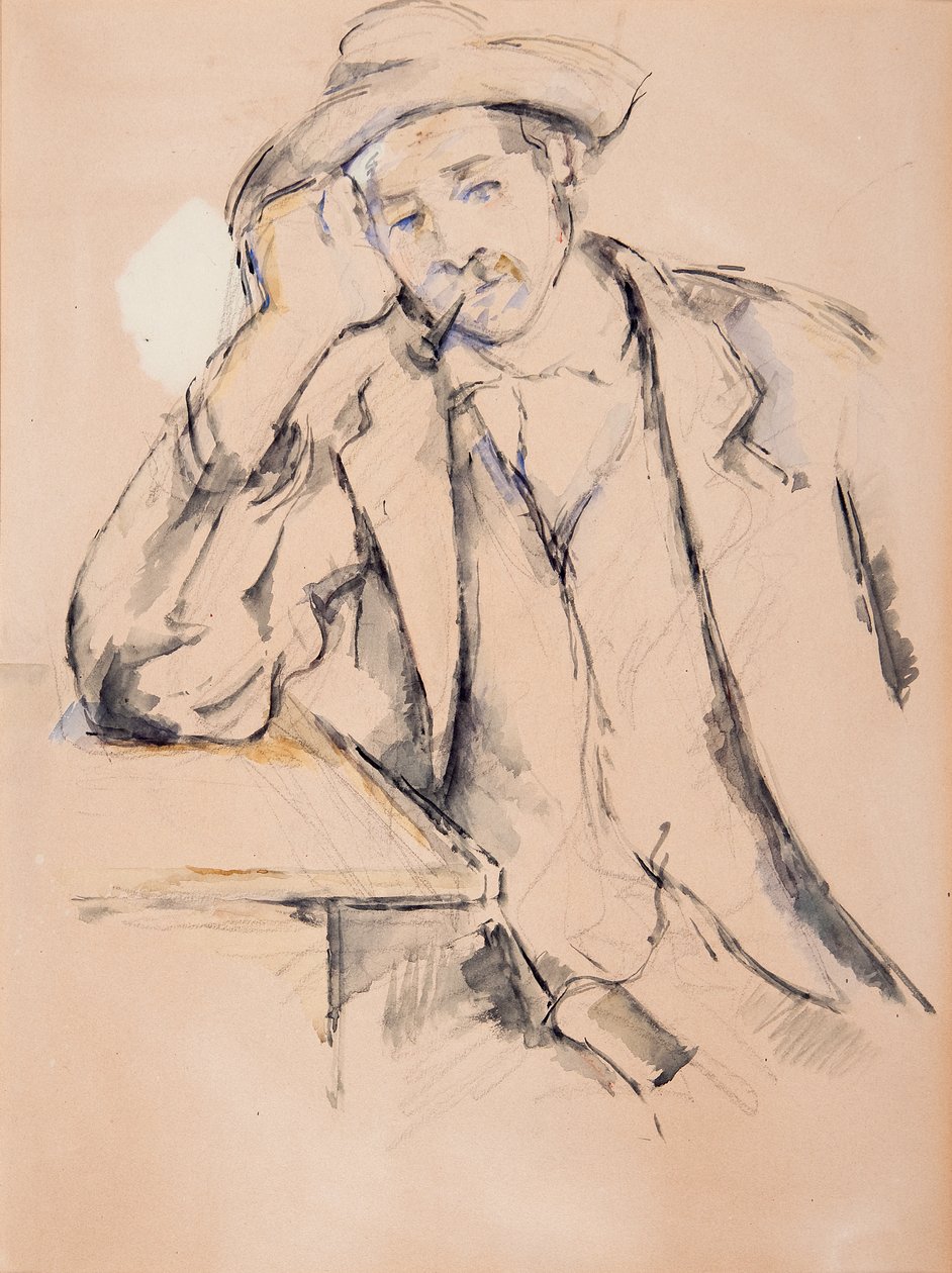 Palacz (wc na papierze) (patrz również 112378) autorstwa Paul Cézanne
