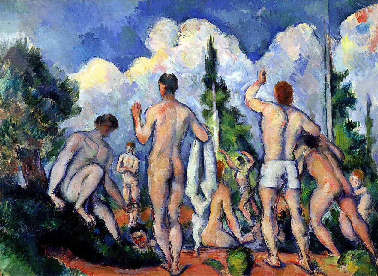 Kąpiący się, ok. 1890-92 autorstwa Paul Cézanne