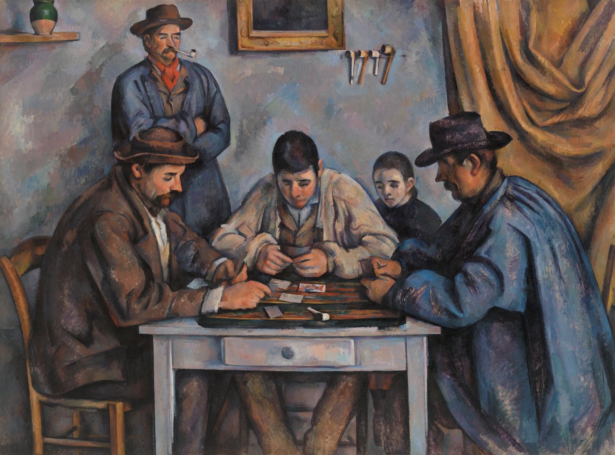 Gracze w karty, 1890-92 autorstwa Paul Cézanne