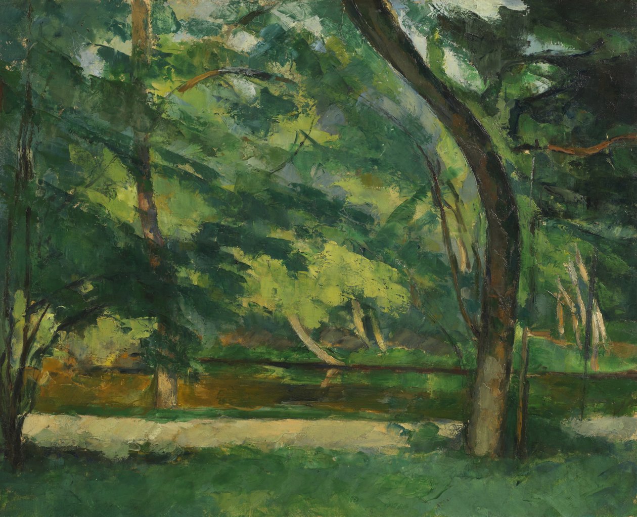 Staw Sióstr, Osny, ok. 1875 autorstwa Paul Cézanne