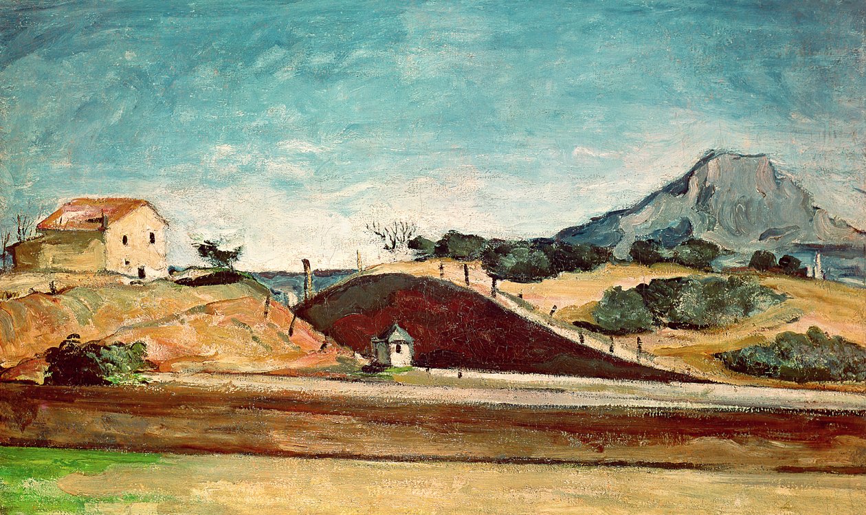 Cięcie kolejowe, c.1870 autorstwa Paul Cézanne