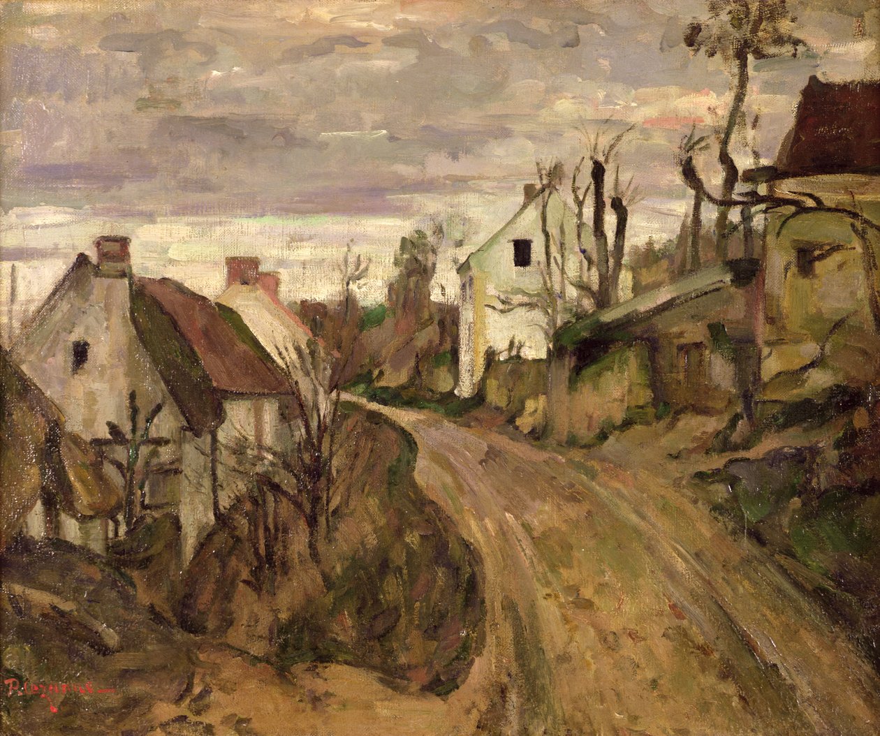 The Village Road, Auvers, c.1872-73 autorstwa Paul Cézanne