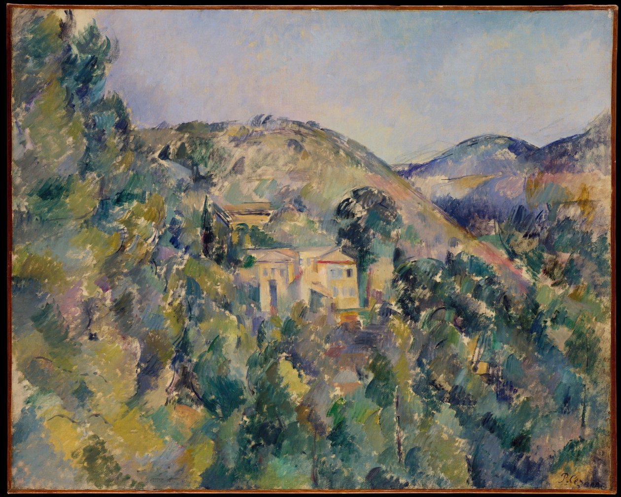 Widok Domaine Saint-Joseph, koniec lat 80. XIX wieku autorstwa Paul Cézanne