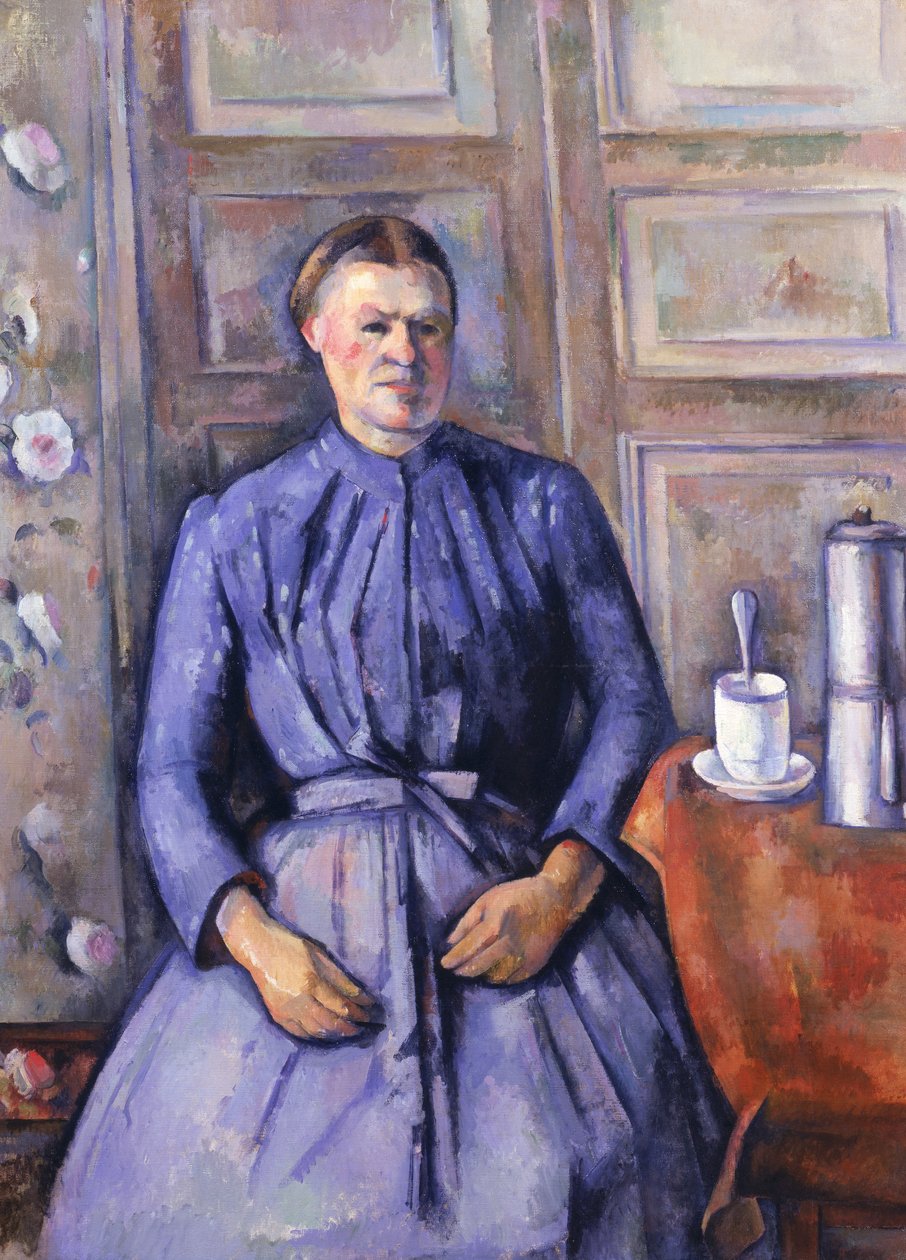 Кофены савтай эмэгтэй, 1890-95 он autorstwa Paul Cézanne
