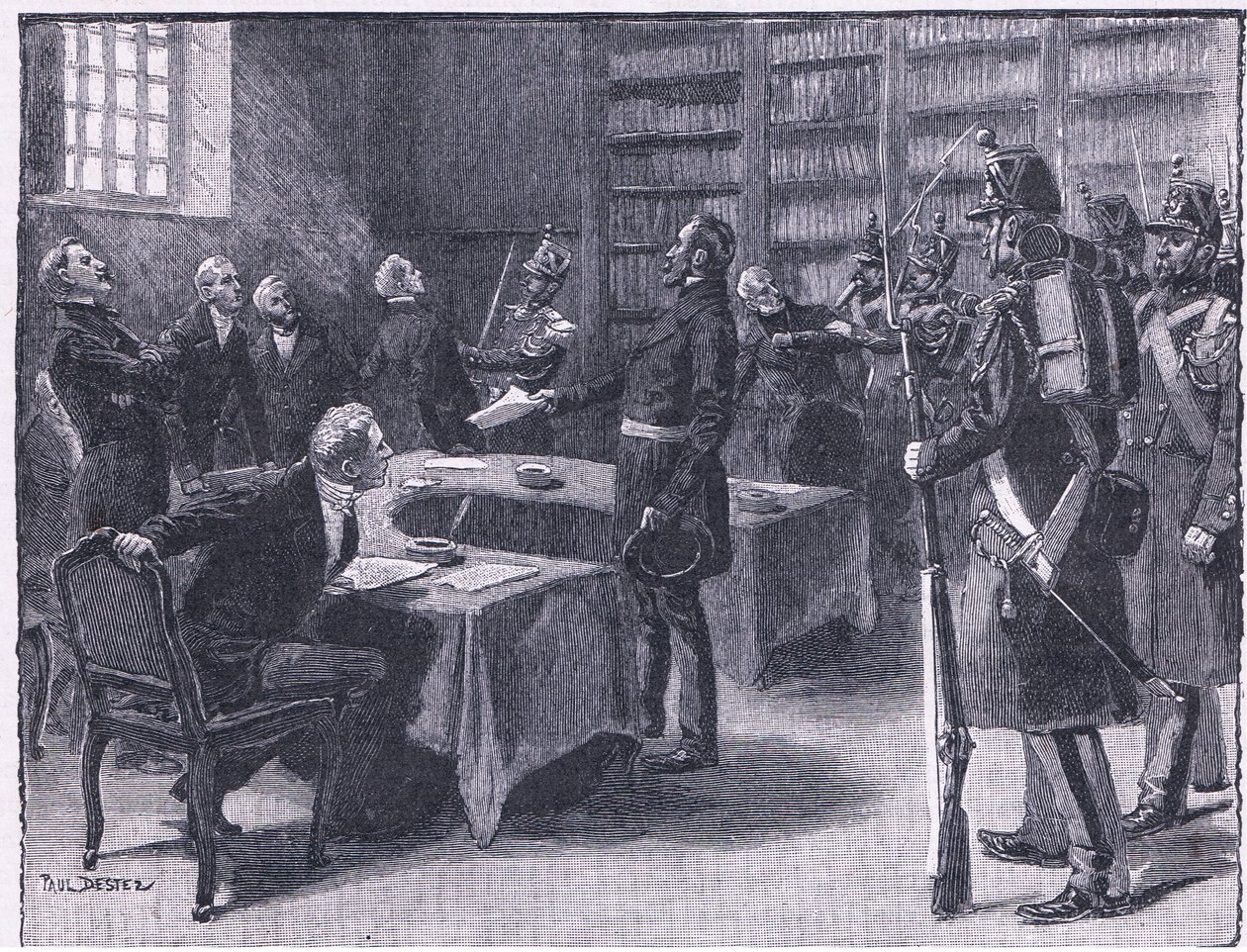 Zamach stanu 1851: eksmisja sędziów autorstwa Paul Destez