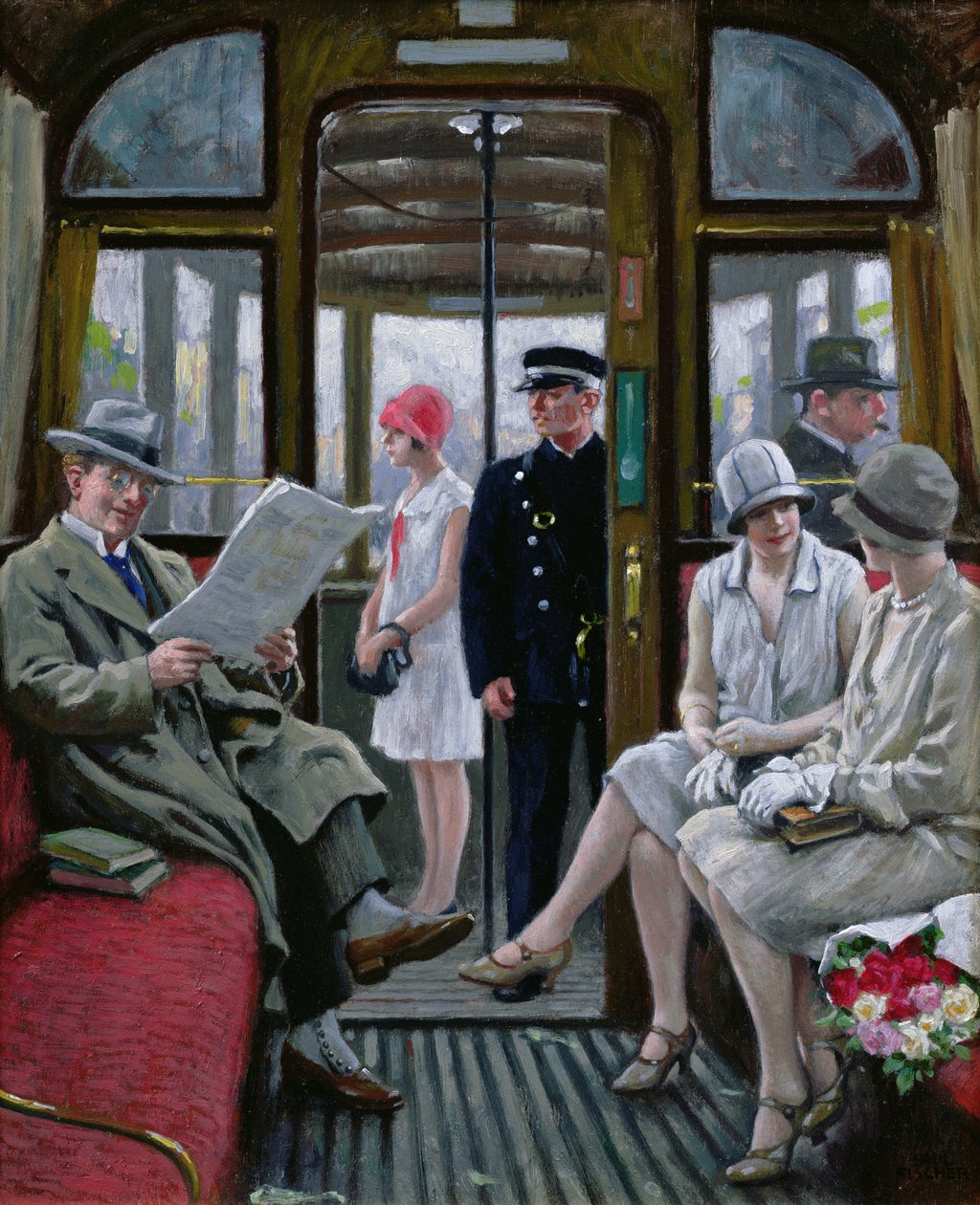 Tramwaj w Kopenhadze autorstwa Paul Fischer